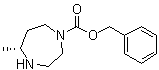 structure of CAS# 1001401-60-0, (5R)-六氢-5-甲基-1H-1,4-二氮杂卓-1-羧酸苄酯