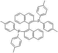 structure of CAS# 100165-88-6, (S)-2,2'-双[双(4-甲基苯基)膦]-1,1'-联萘
