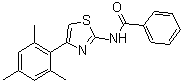 structure of CAS# 1001753-24-7, N-[4-(2,4,6-三甲基苯基)-2-噻唑基]苯甲酰胺