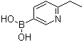 CAS 登录号：1001907-69-2, B-(6-乙基-3-吡啶基)硼酸