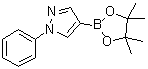 structure of CAS# 1002334-12-4, 1-Phenyl-1H-pyrazole-4-boronic acid pinacol ester