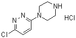 structure of CAS# 100241-11-0, 1-(6-氯-3-哒嗪基)哌嗪盐酸盐