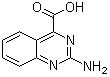 structure of CAS# 100246-10-4, 2-氨基-4-喹唑啉羧酸
