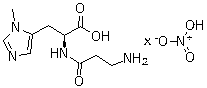 structure of CAS# 10030-52-1, L-Anserine nitrate