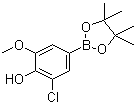 structure of CAS# 1003298-84-7, 3-Chloro-4-hydroxy-5-methoxyphenylboronic acid pinacol ester
