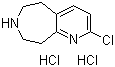 CAS 登录号：1003591-00-1, 2-氯-6,7,8,9-四氢-5H-吡啶并[2,3-d]氮杂卓盐酸盐