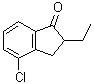 4-氯-2-乙基-2,3-二氢-1H-茚-1-酮分子结构 (CAS 1003708-98-2)