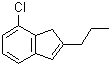 structure of CAS# 1003709-23-6, 7-氯-2-丙基-1H-茚