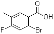 2-Bromo-4-fluoro-5-methylbenzoic acid molecular structure (CAS 1003709-39-4)