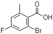 structure of CAS# 1003709-47-4, 2-溴-4-氟-6-甲基苯甲酸