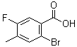 structure of CAS# 1003709-54-3, 2-溴-4-甲基-5-氟苯甲酸