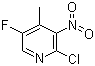 structure of CAS# 1003711-51-0, 2-氯-5-氟-4-甲基-3-硝基吡啶