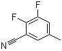 structure of CAS# 1003712-18-2, 2,3-二氟-5-甲基苯甲腈