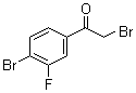 structure of CAS# 1003879-02-4, 2-溴-1-(4-溴-3-氟苯基)乙酮
