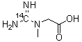 N-(氨基亚胺甲基-<sup>14</sup>C)-N-甲基甘氨酸分子结构 (CAS 100482-07-3)