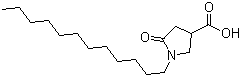 structure of CAS# 10054-21-4, 1-十二烷基-5-氧代吡咯烷-3-羧酸