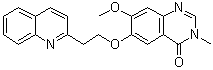 structure of CAS# 1006891-07-1, 7-甲氧基-3-甲基-6-[2-(喹啉-2-基)乙氧基]喹唑啉-4(3H)-酮