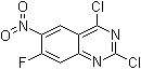 structure of CAS# 1007308-75-9, 2,4-二氯-7-氟-6-硝基喹唑啉