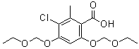 CAS 登录号：1007313-79-2, 3-氯-4,6-二(乙氧基甲氧基)-2-甲基苯甲酸