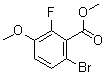 structure of CAS# 1007455-28-8, 6-溴-2-氟-3-甲氧基苯甲酸甲酯
