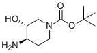 structure of CAS# 1007596-95-3, 反式-4-氨基-1-叔丁氧羰基-3-羟基哌啶