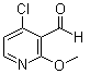 structure of CAS# 1008451-58-8, 4-Chloro-2-methoxy-3-pyridinecarboxaldehyde