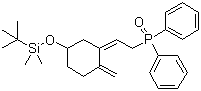 structure of CAS# 100858-27-3, tert-Butyl[3-[2-(diphenylphosphinoyl)ethylidene]-4-methylenecyclohexyloxy]dimethylsilane