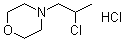 CAS # 100859-99-2, 4-(2-Chloropropyl)morpholine hydrochloride