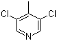 structure of CAS# 100868-46-0, 3,5-Dichloro-4-picoline