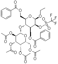 CAS # 1008750-65-9, Ethyl 4-O-(2,3,4,6-tetra-O-acetyl-beta-D-galactopyranosyl)-beta-D-mannopyranoside 3,6-dibenzoate 2-(1,1,1-trifluoromethanesulfonate)