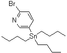 structure of CAS# 1008756-65-7, 2-溴-5-(三正丁基锡烷基)吡啶