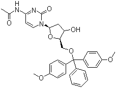 CAS 登录号：100898-63-3, N-乙酰基-5'-O-(4,4'-二甲氧基三苯甲基)-2'-脱氧胞苷