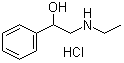 CAS 登录号：1009-15-0, alpha-[(乙基氨基)甲基]苄醇盐酸盐