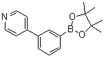 structure of CAS# 1009033-83-3, 4-(3-(4,4,5,5-四甲基-1,3,2-二氧硼杂环戊烷-2-基)苯基)吡啶