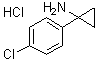 structure of CAS# 1009102-44-6, 1-(4-氯苯基)环丙胺盐酸盐