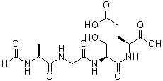 CAS # 100929-80-4, N-Formyl-L-alanylglycyl-L-seryl-L-glutamic acid