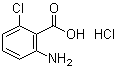 CAS # 100960-33-6, 2-Amino-6-chlorobenzoic acid hydrochloride, 6-Chloroanthranilic acid hydrochloride