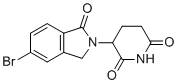 structure of CAS# 1010100-26-1, 3-(5-溴-1-氧代异吲哚啉-2-基)哌啶-2,6-二酮