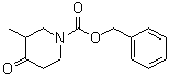 structure of CAS# 1010115-47-5, 3-Methyl-4-oxopiperidine-1-carboxylic acid benzyl ester