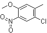 4-氯-5-甲基-2-硝基苯甲醚分子结构 (CAS 101080-03-9)