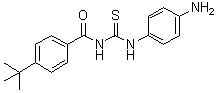 structure of CAS# 1011301-27-1, N-[[(4-氨基苯基)氨基]硫代甲酰基]-4-(叔丁基)苯甲酰胺