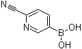 structure of CAS# 1011722-07-8, (6-氰基吡啶-3-基)硼酸