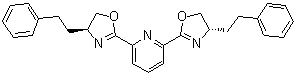 structure of CAS# 1012042-02-2, 2,6-二[(4S)-4,5-二氢-4-(2-苯基乙基)-2-恶唑基]吡啶