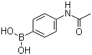 structure of CAS# 101251-09-6, 4-乙酰胺基苯硼酸