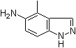 structure of CAS# 101257-89-0, 4-甲基-1H-吲唑-5-胺