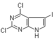 structure of CAS# 1012785-51-1, 2,4-二氯-5-碘-7H-吡咯并[2,3-d]嘧啶