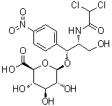 CAS # 1013074-93-5, Chloramphenicol 1-glucuronide, (1R,2R)-2-[(2,2-Dichloroacetyl)amino]-3-hydroxy-1-(4-nitrophenyl)propyl beta-D-glucopyranosiduronic acid