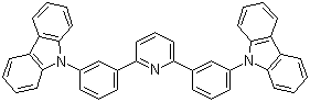 structure of CAS# 1013405-24-7, 9,9'-(2,6-Pyridinediyldi-3,1-phenylene)bis-9H-carbazole