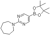 CAS 登录号：1015242-05-3, 2-(高哌啶-1-基)嘧啶-5-硼酸嚬哪醇酯