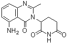 structure of CAS# 1015474-32-4, 3-(5-氨基-2-甲基-4-氧代喹唑啉-3(4H)-基)-哌啶-2,6-二酮